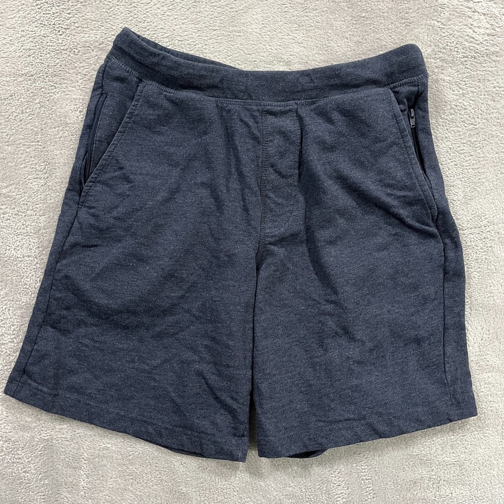 Eddie Bauer Lounge Shorts Mens M Navy Blue Drawstring Sweat Casual 7.5" Gym